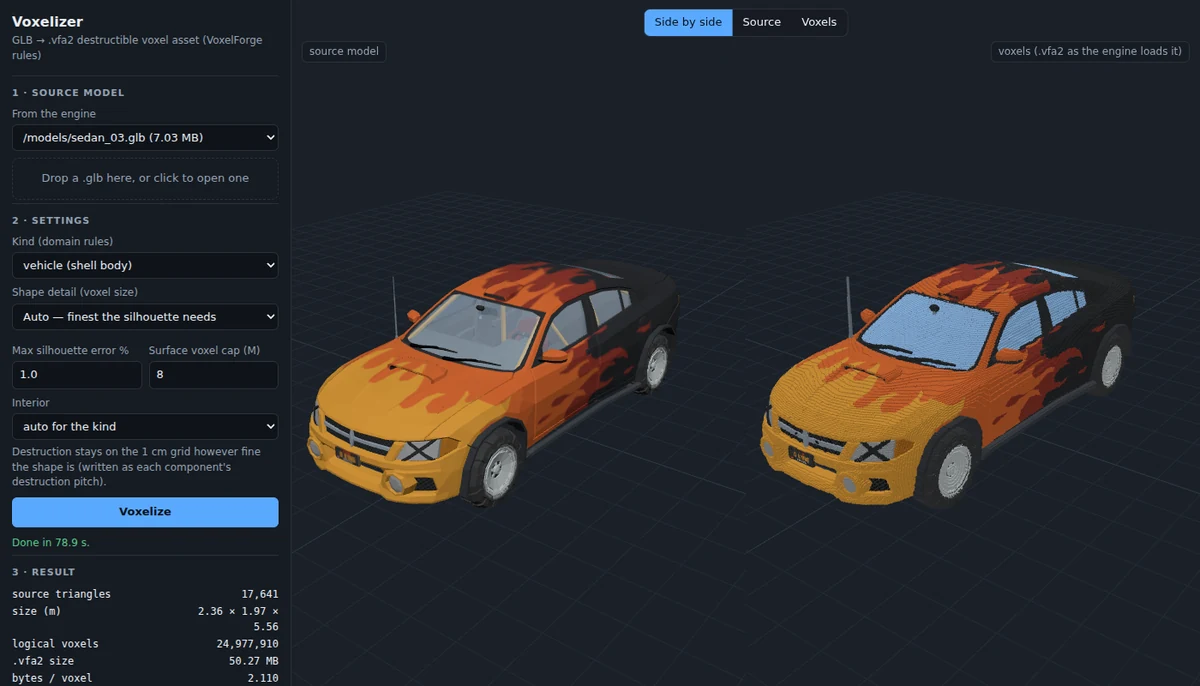 Voxel Insanity voxelizer tool